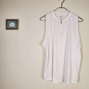 Slazenger Womens White sleeveless 1/4 zip golf Tank Top. Size Xl